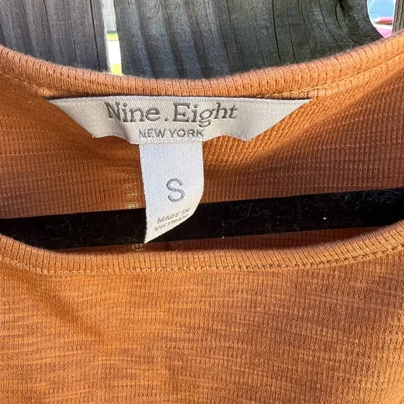 👗Elegant Nine Eight Orange Long-Sleeve Dress - Picture 7 of 12